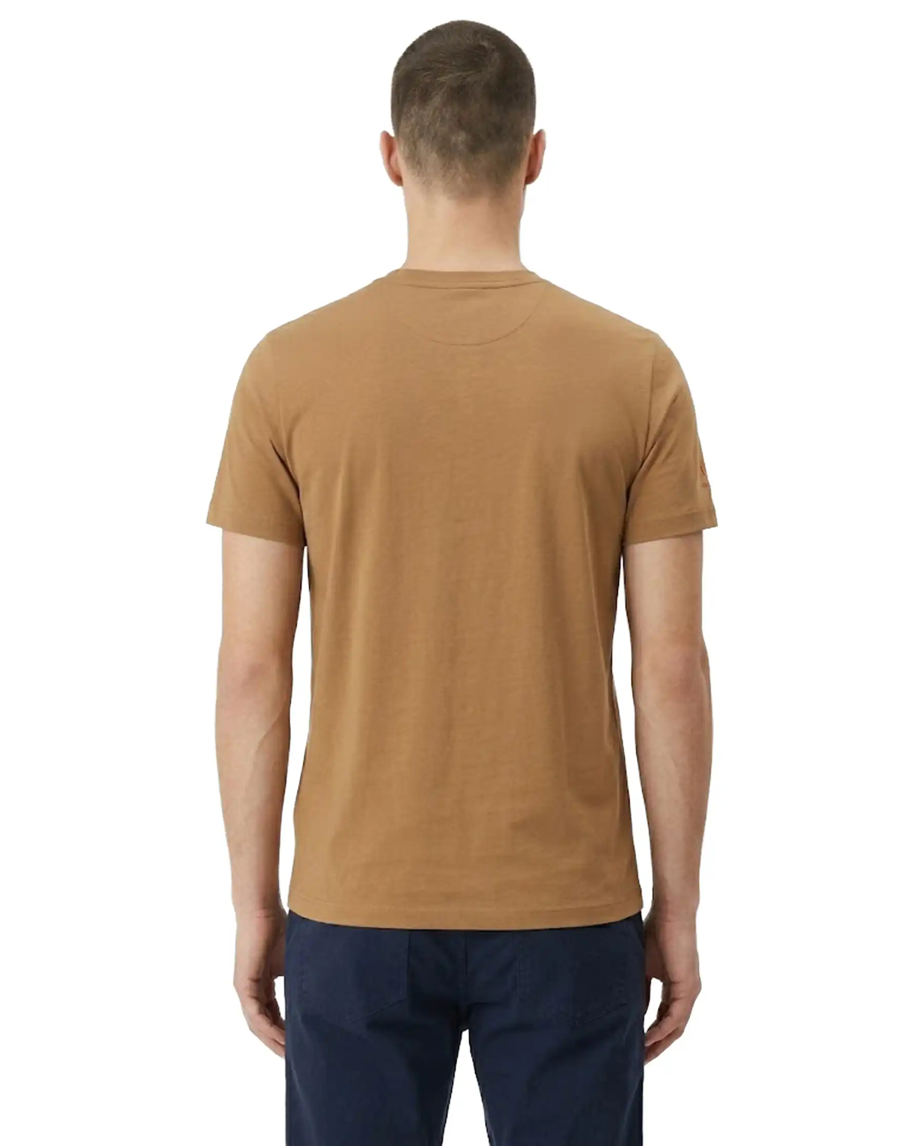 SUN 68 T-SHIRT BEACH CUOIO