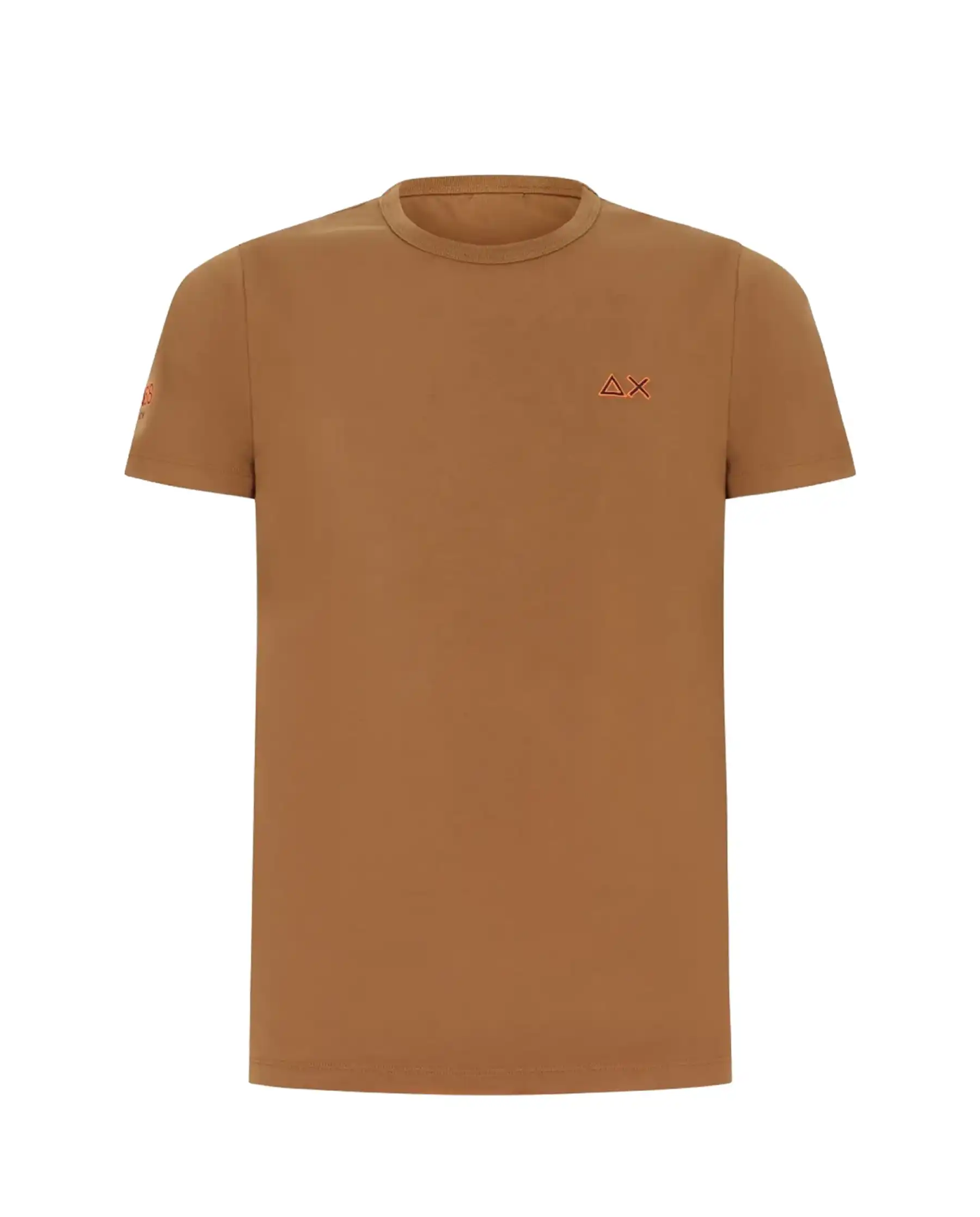 SUN 68 T-SHIRT BEACH CUOIO