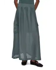 LIU JO GONNA LUNGA VERDE MILITARE