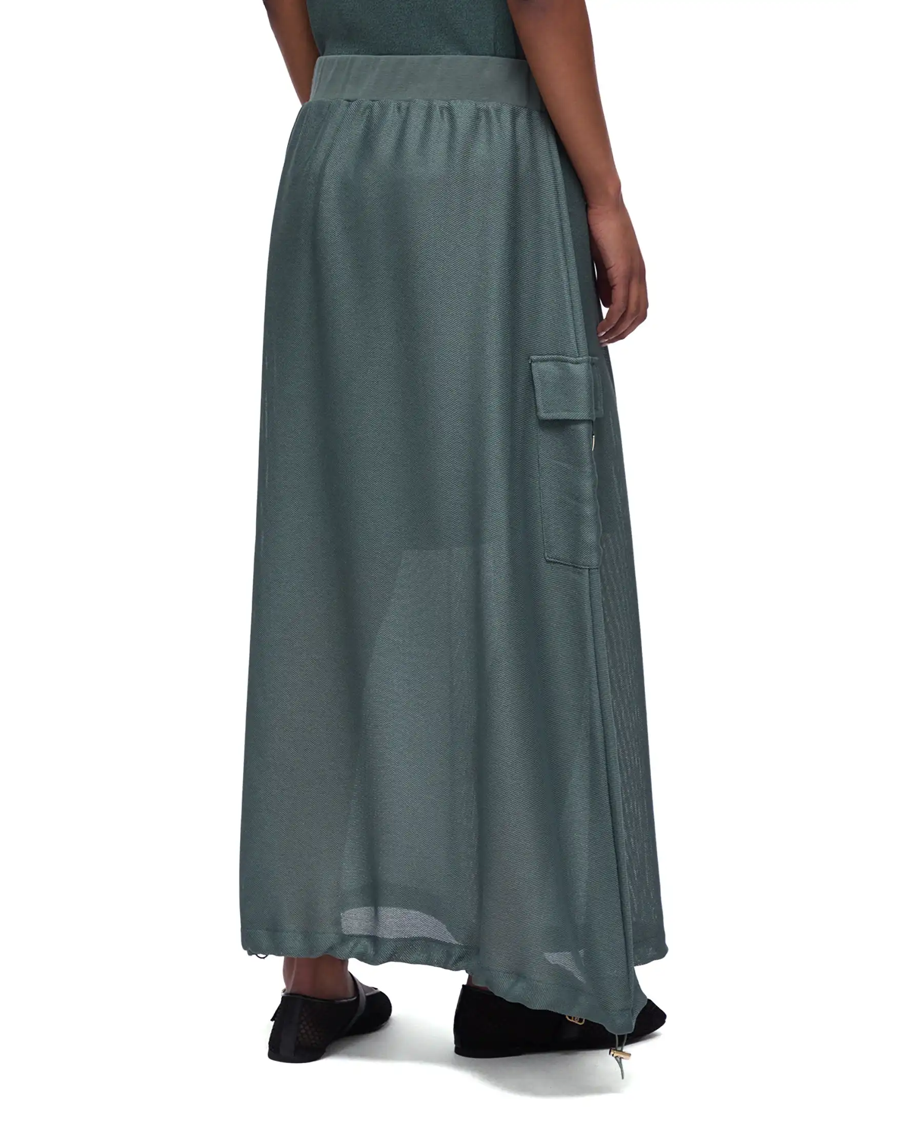 LIU JO GONNA LUNGA VERDE MILITARE