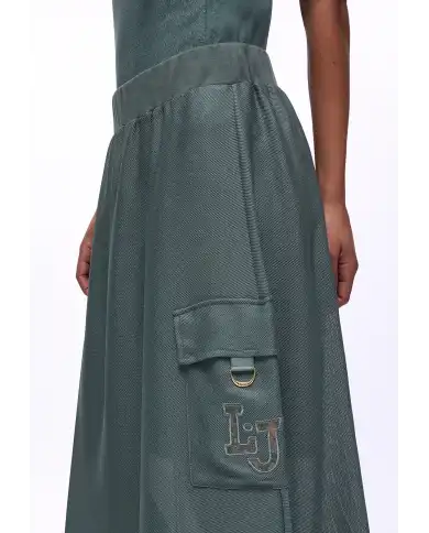 LIU JO GONNA LUNGA VERDE MILITARE