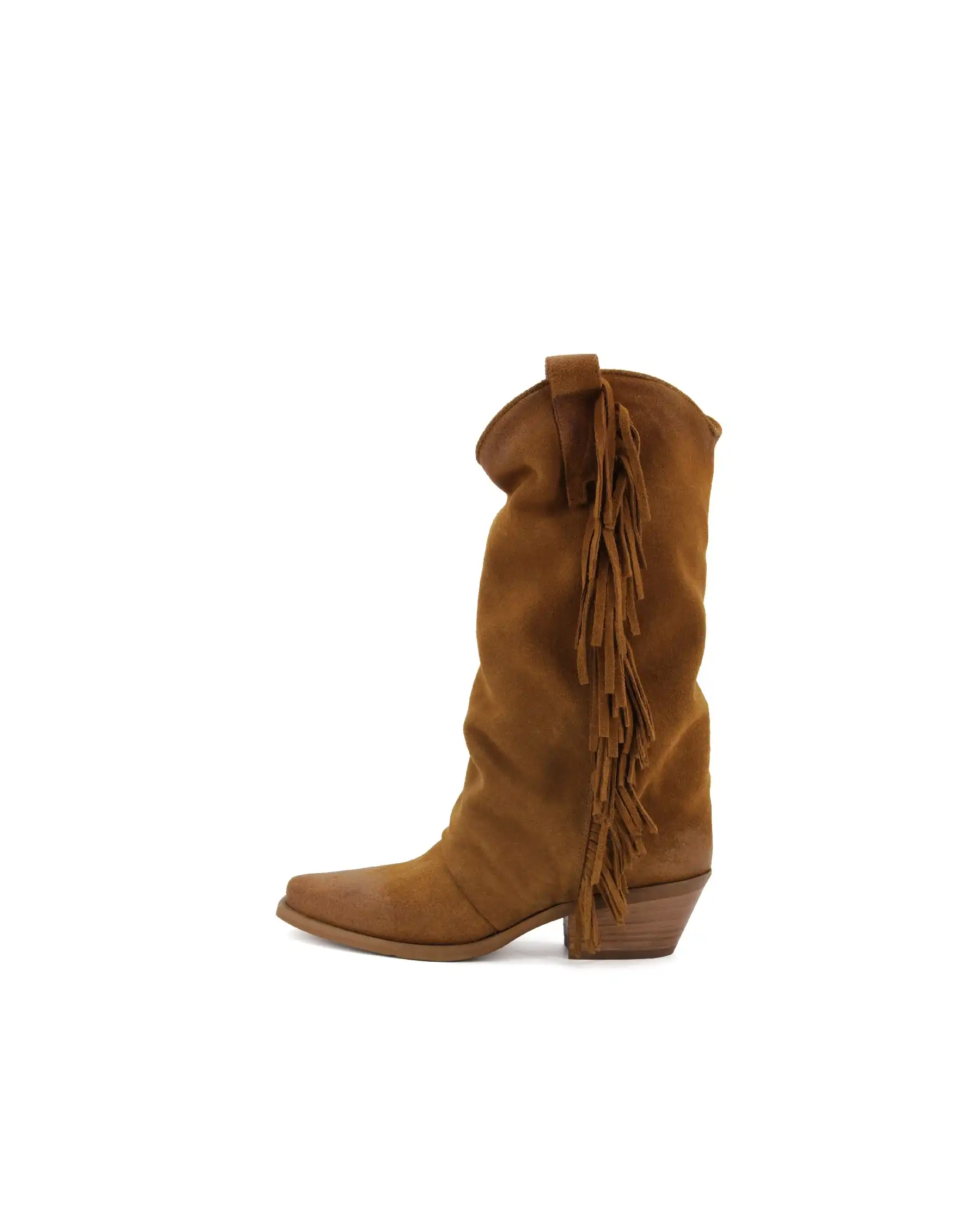 METISSE STIVALI TEXANI CUOIO