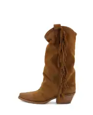 METISSE STIVALI TEXANI CUOIO