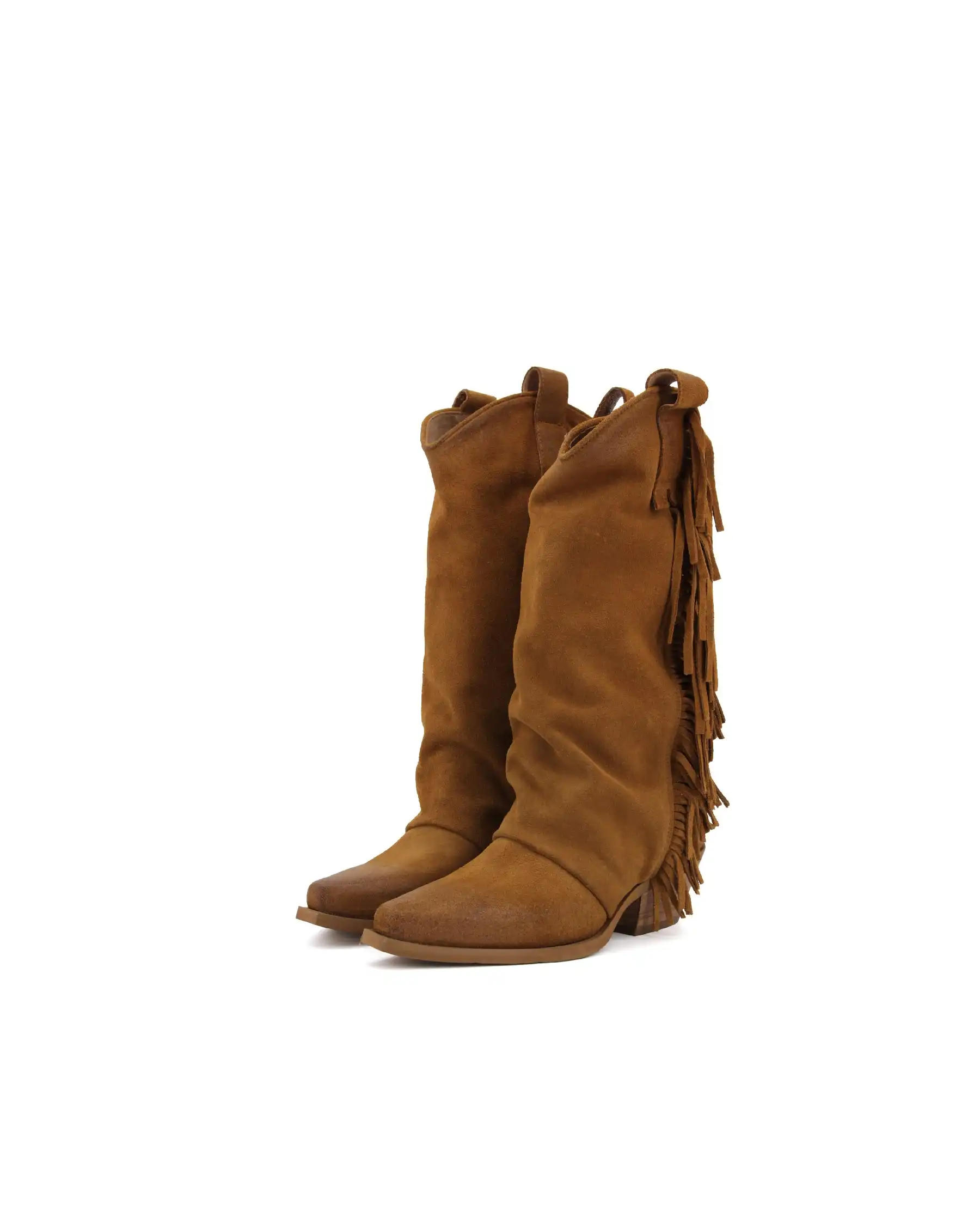 METISSE STIVALI TEXANI CUOIO