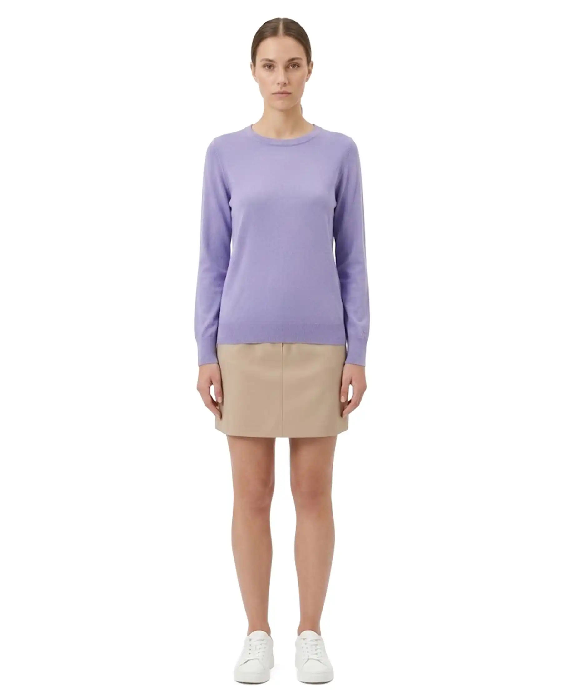 SUN 68 MAGLIA SWEATER BASIC LILLA