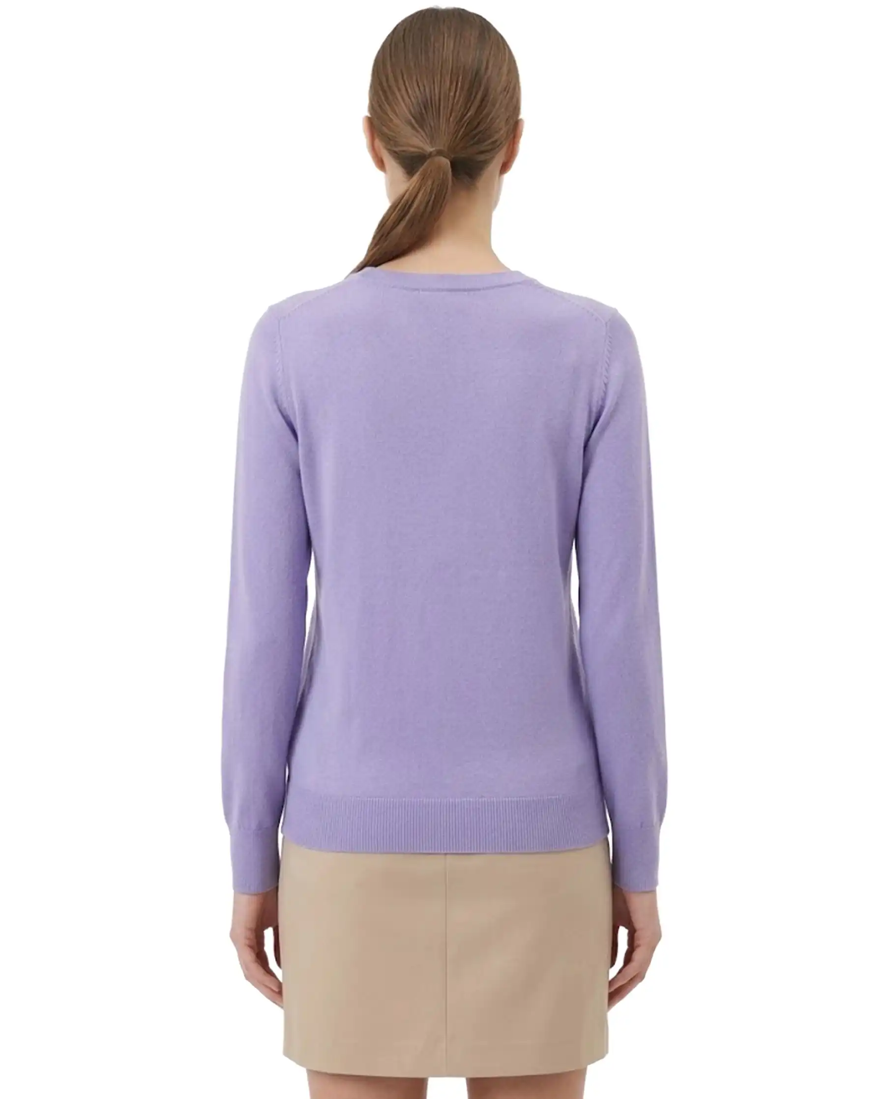 SUN 68 MAGLIA SWEATER BASIC LILLA