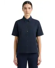 SUN 68 CAMICIA BOWLING SEERSUCKER BLU