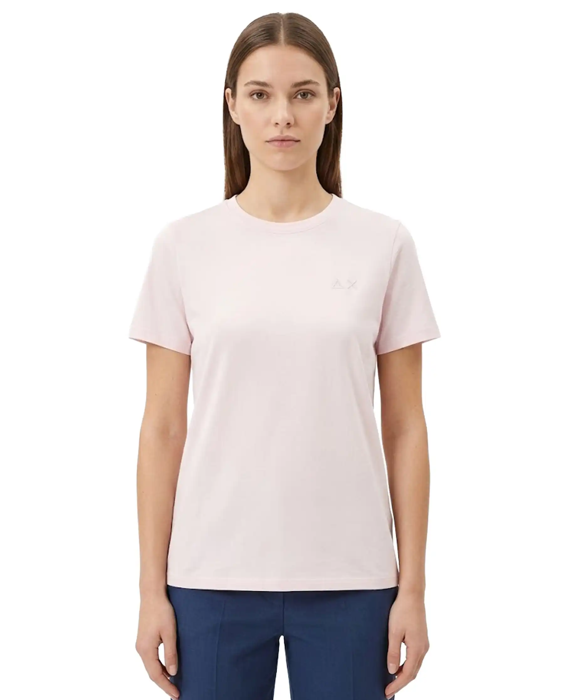 SUN 68 T-SHIRT PIQUET ROSA