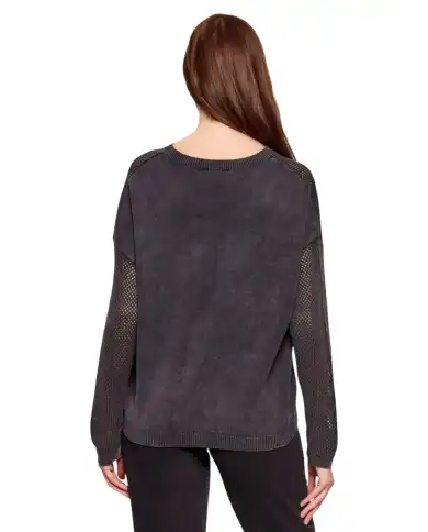 LIU JO MAGLIA TRAFORATA NERO