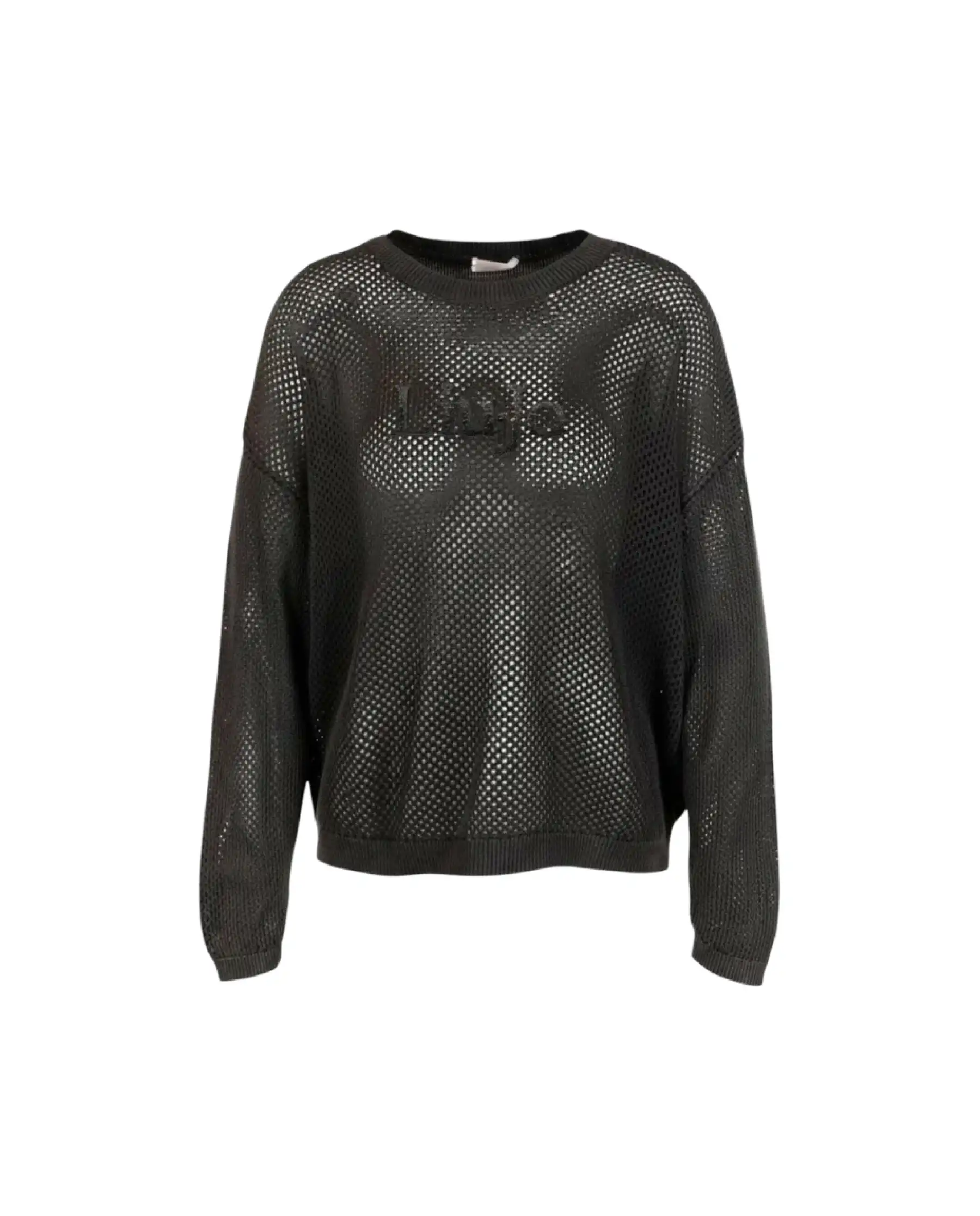 LIU JO MAGLIA TRAFORATA NERO