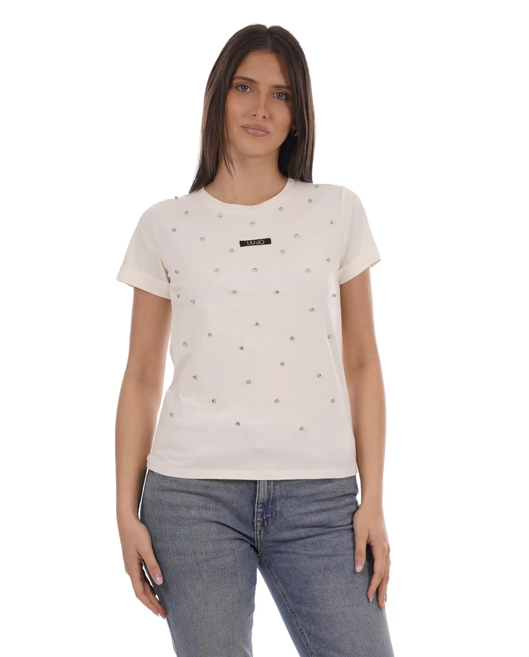 LIU JO T-SHIRT MODA BIANCO