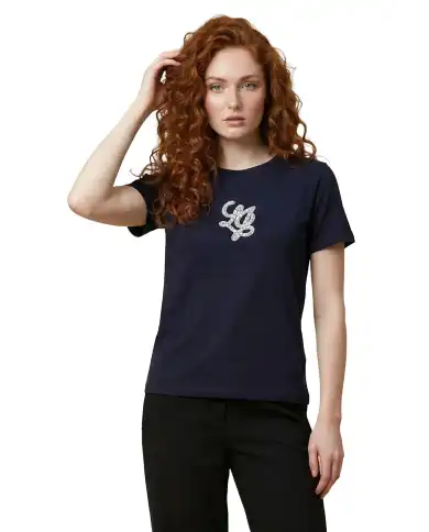 LIU JO T-SHIRT MODA BLU