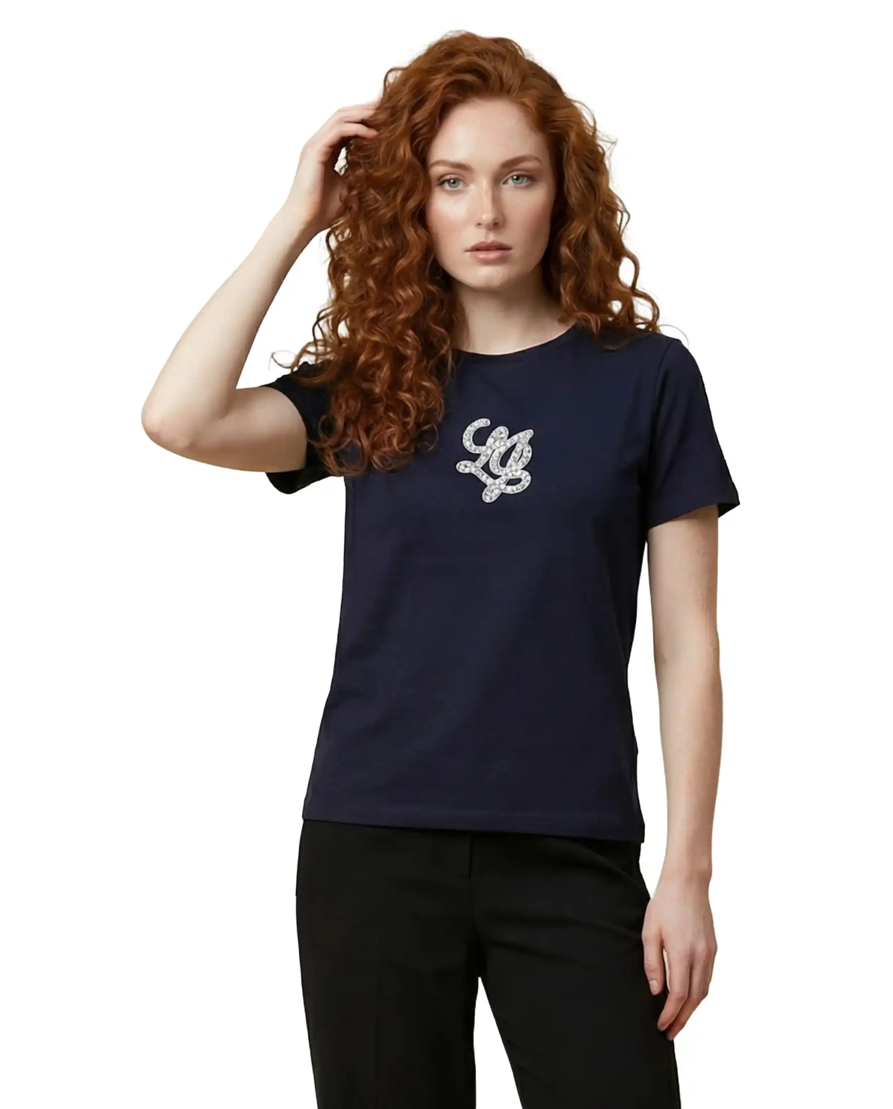 LIU JO T-SHIRT MODA BLU