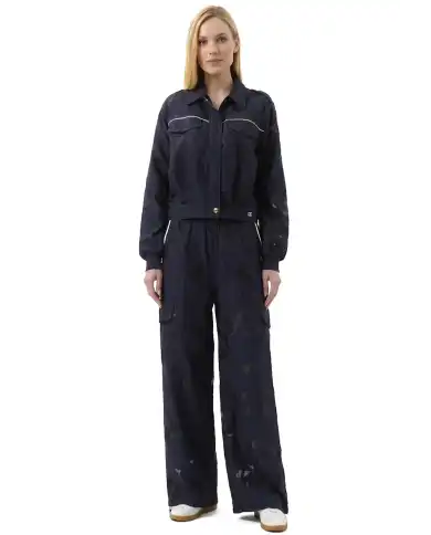 LIU JO GIACCA JACQUARD BLU