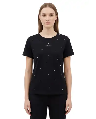 LIU JO T-SHIRT MODA NERO