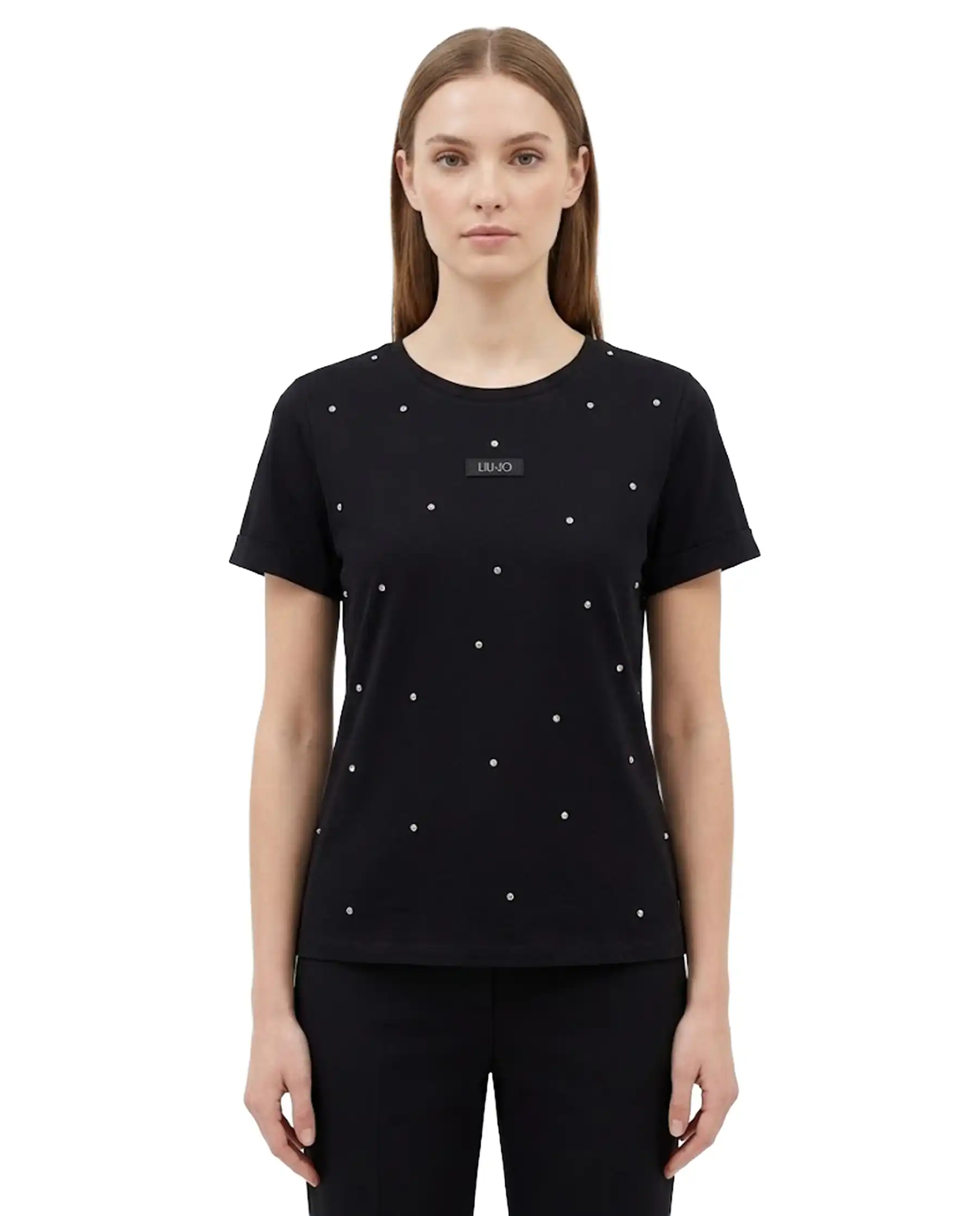 LIU JO T-SHIRT MODA NERO