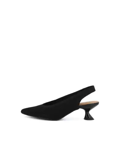 MISS ELASTIC SLING BACK REINE NERO