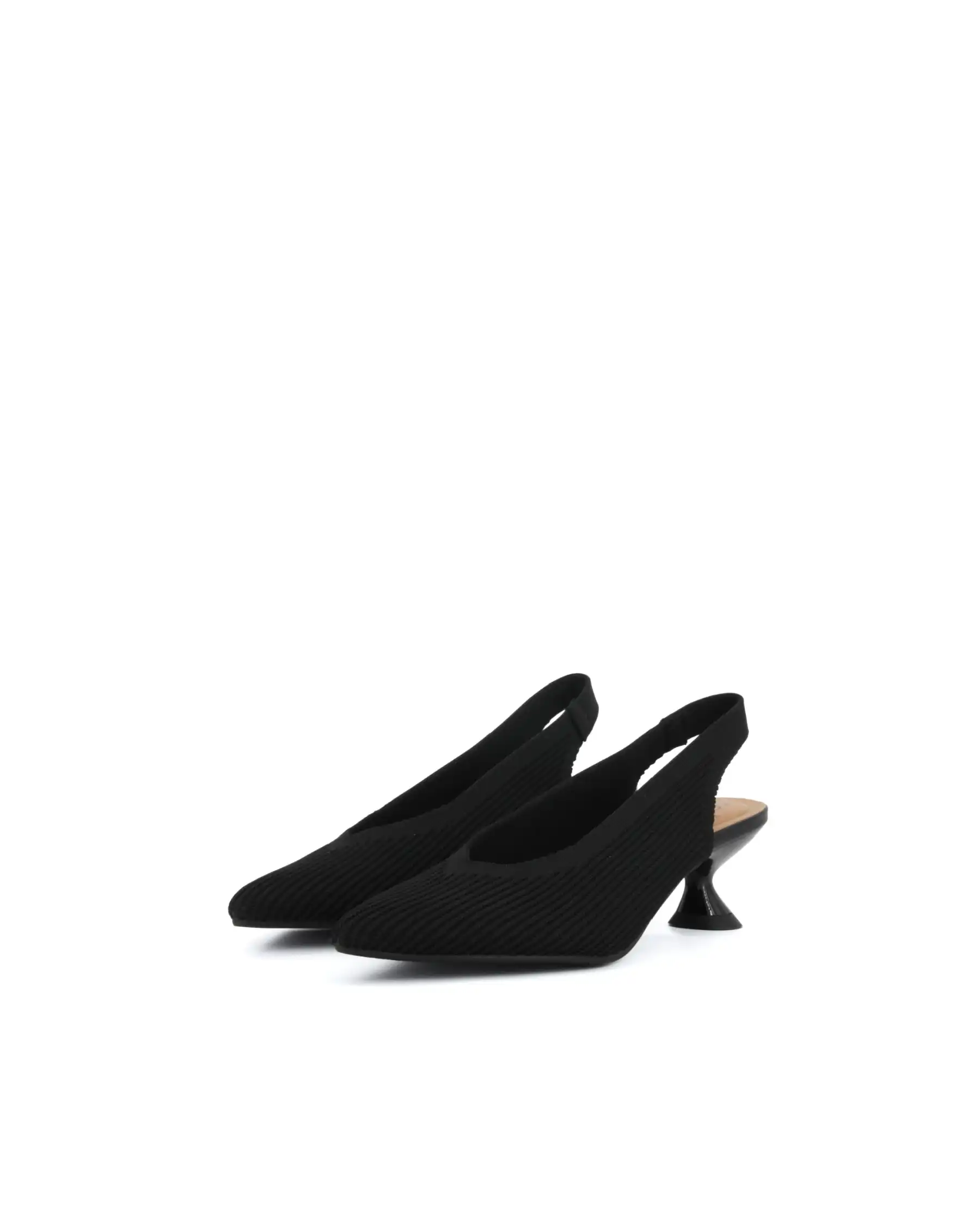 MISS ELASTIC SLING BACK REINE NERO
