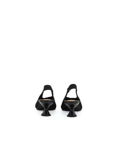 MISS ELASTIC SLING BACK REINE NERO