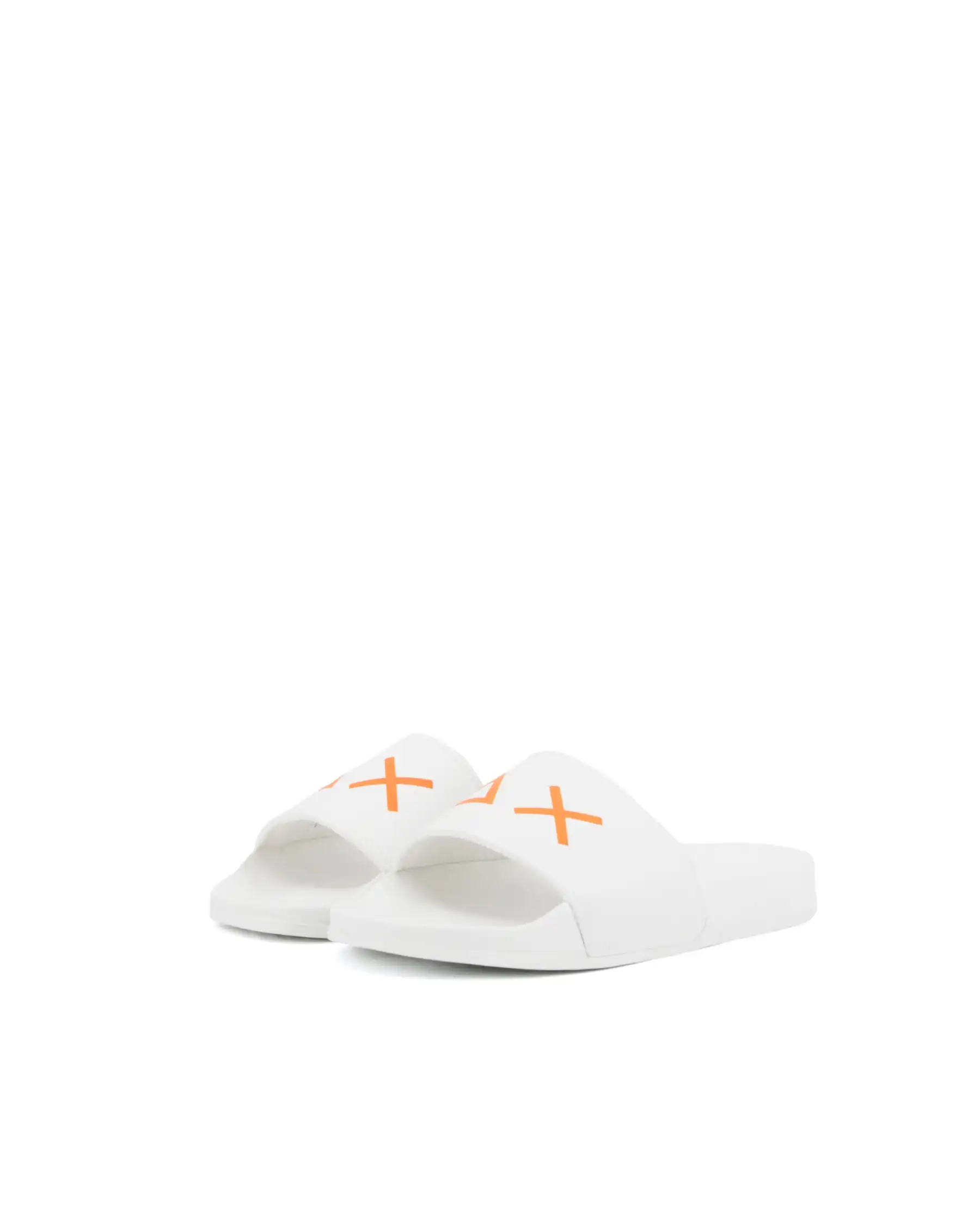 SUN 68 CIABATTE SLIPPERS LOGO BIANCO
