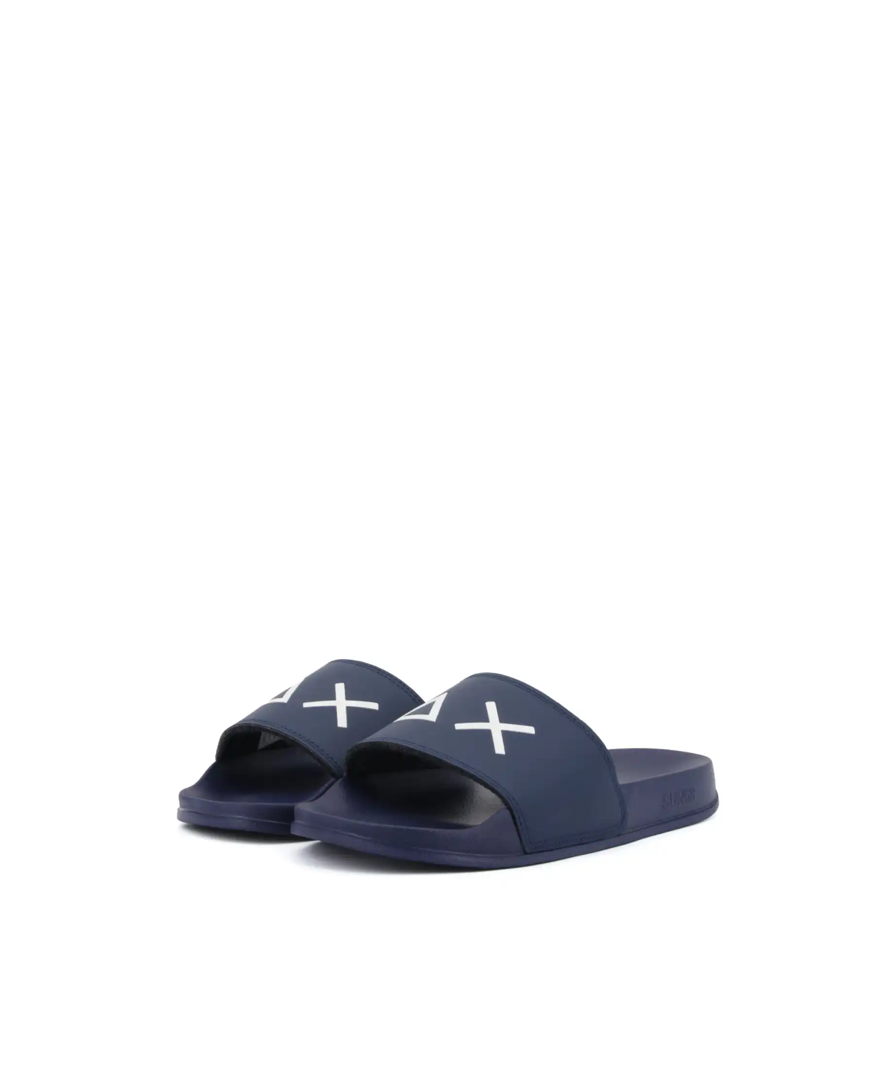 SUN 68 CIABATTE SLIPPERS LOGO BLU