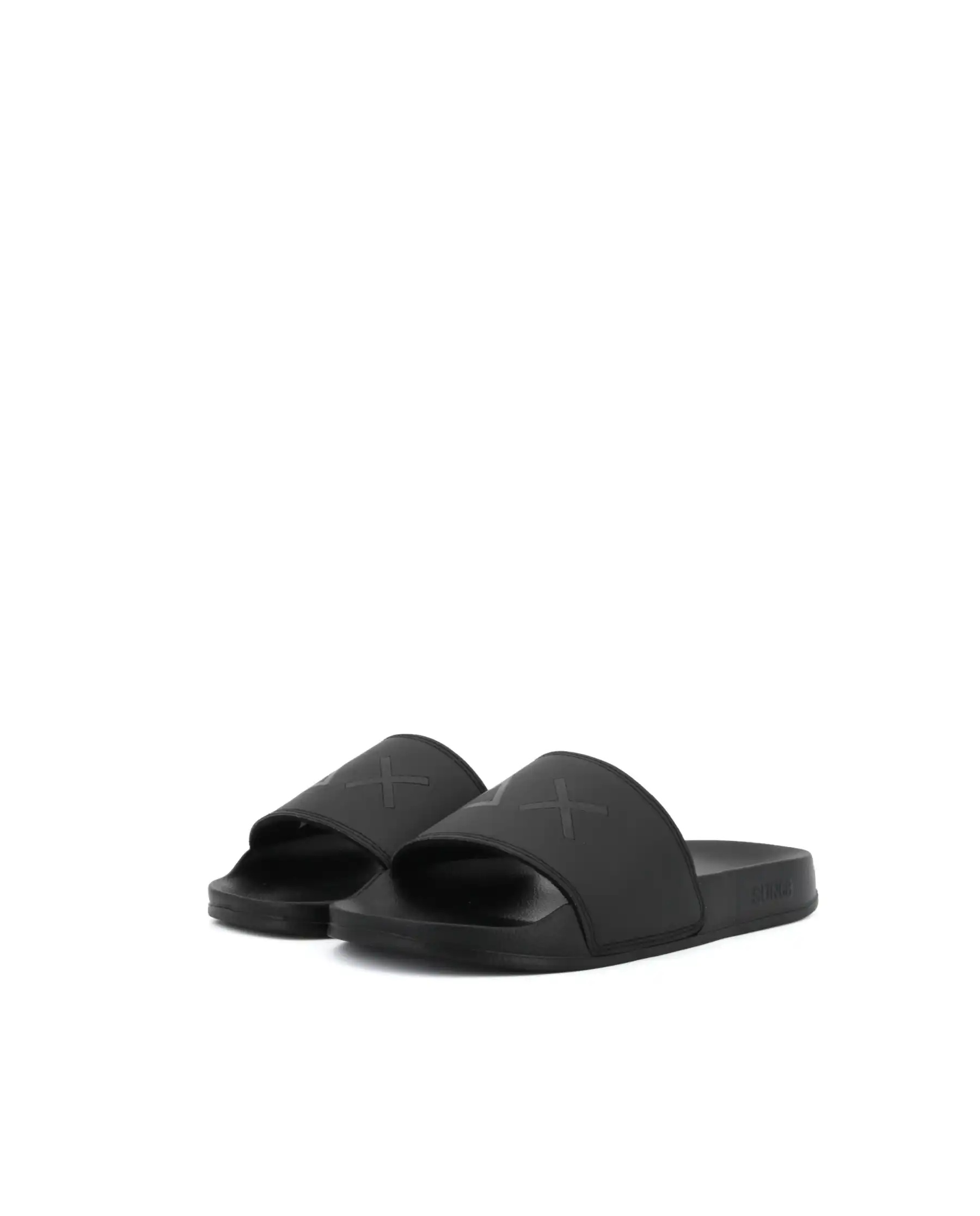 SUN 68 CIABATTE SLIPPERS LOGO NERO