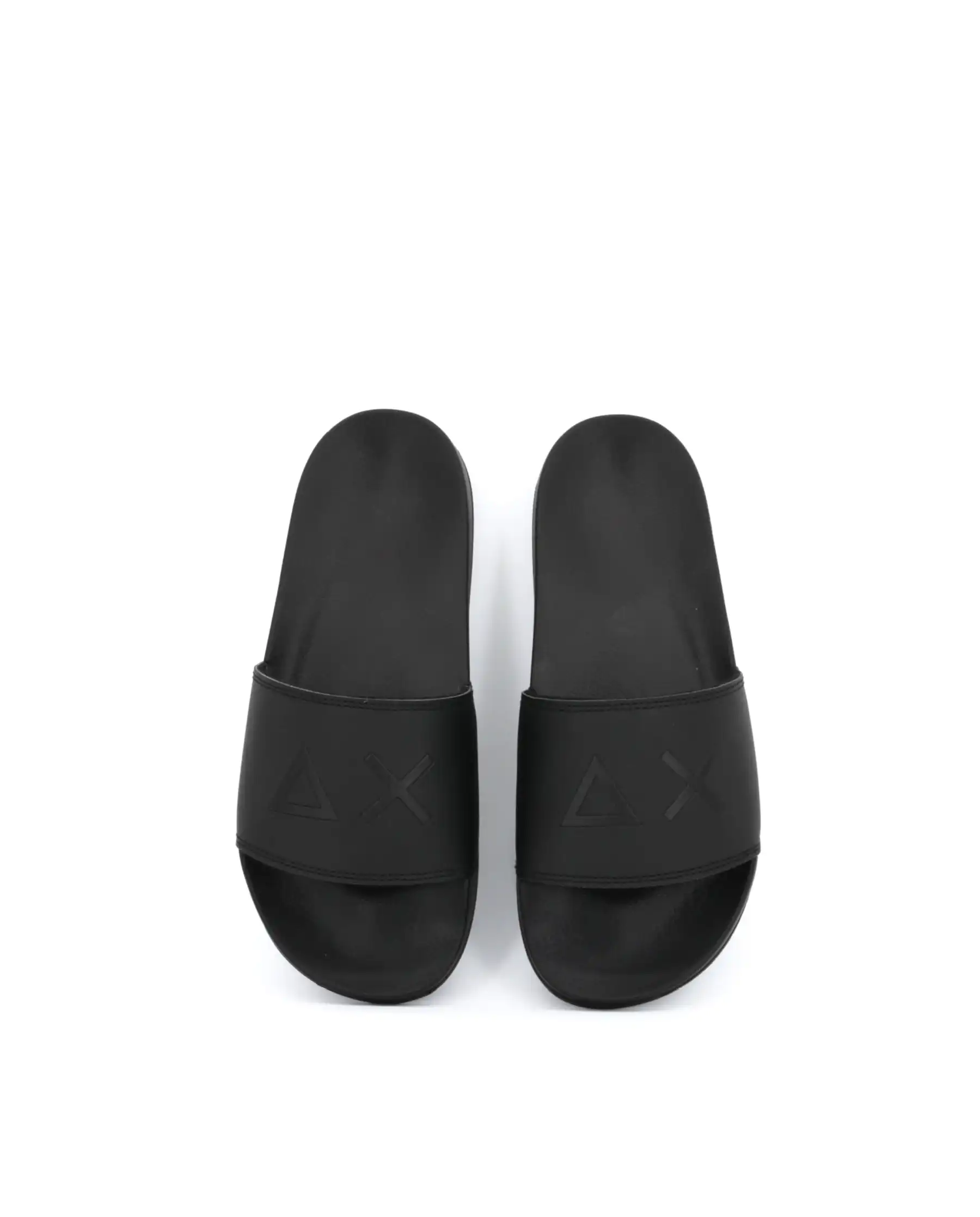 SUN 68 CIABATTE SLIPPERS LOGO NERO
