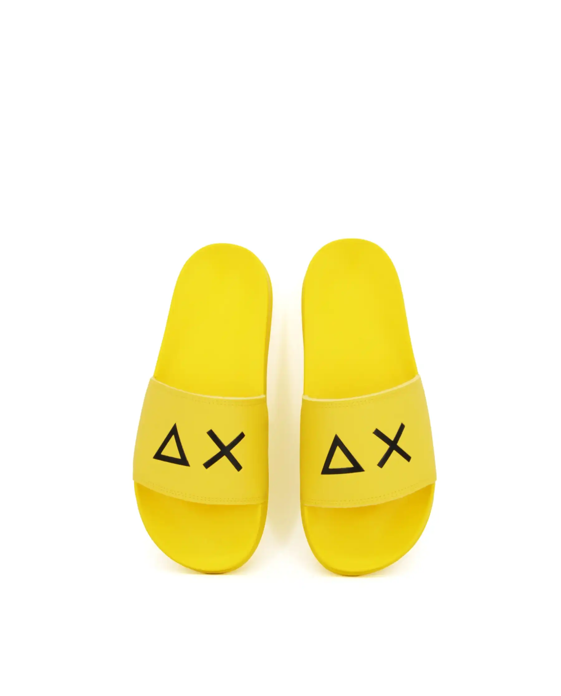 SUN 68 CIABATTE SLIPPERS LOGO GIALLO