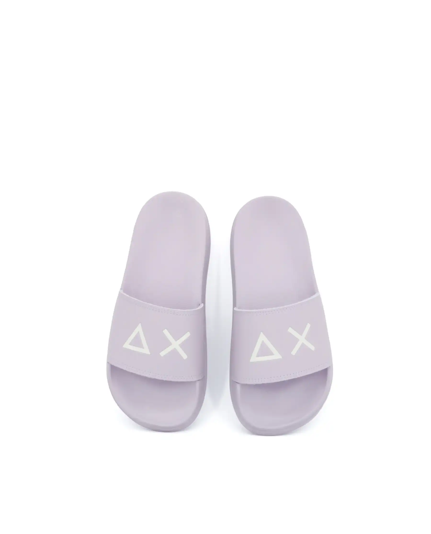SUN 68 CIABATTINE SLIPPERS LOGO LILLA