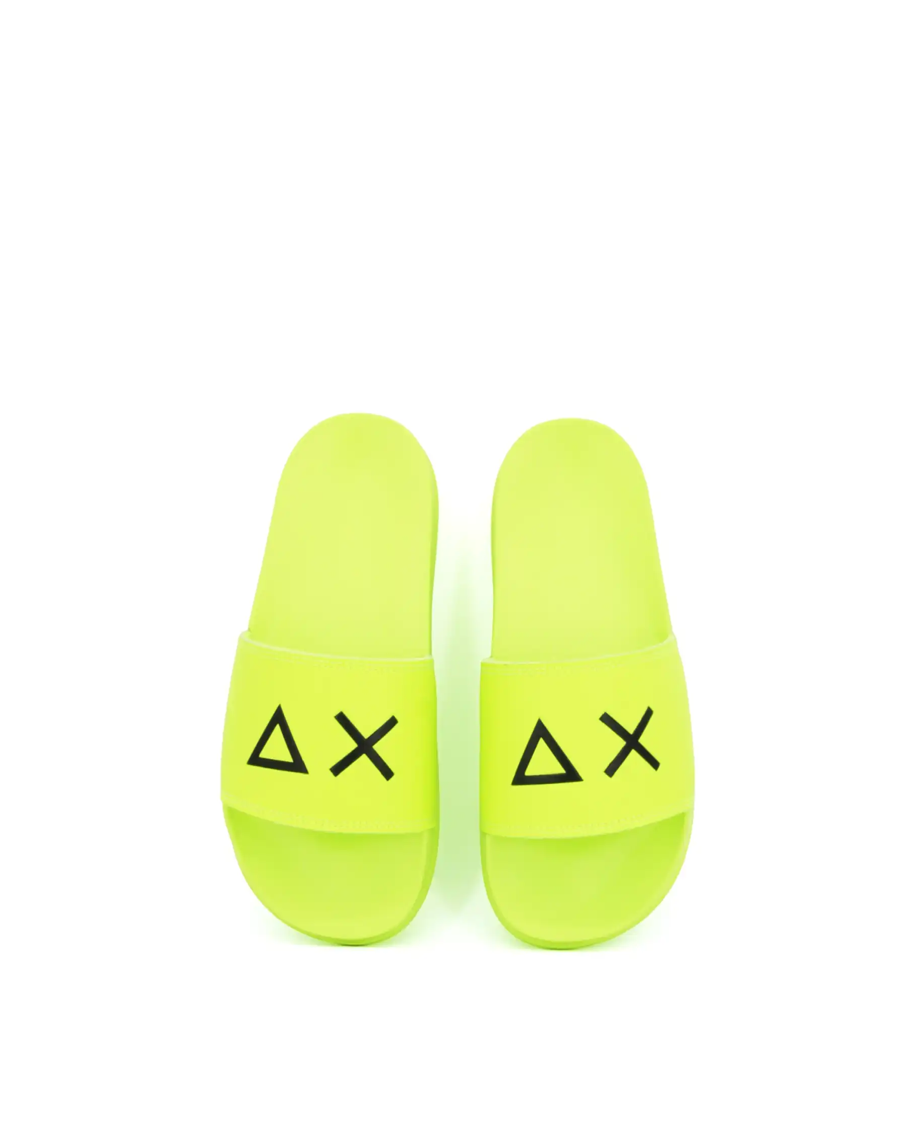 SUN 68 CIABATTE SLIPPERS LOGO GIALLO