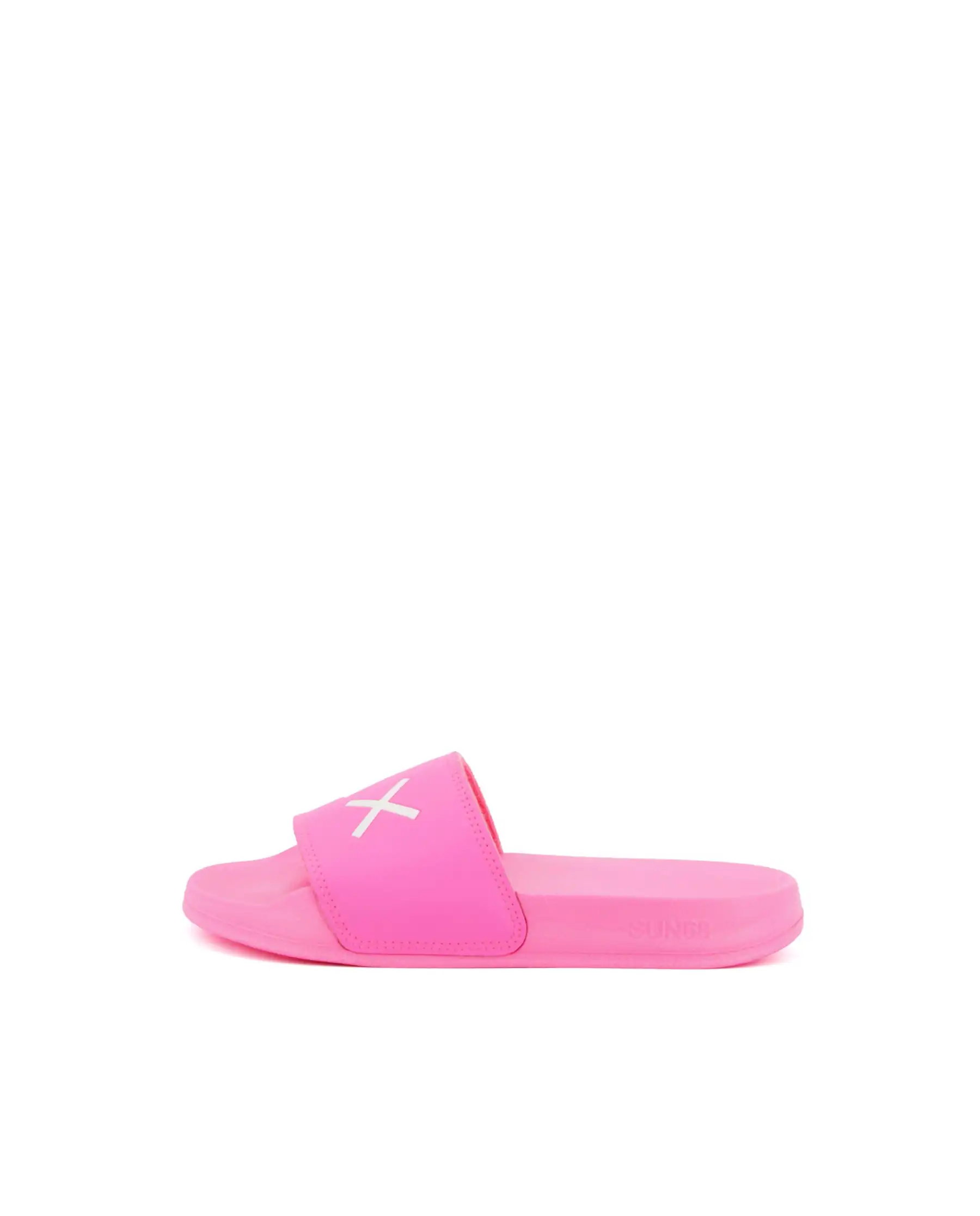 SUN 68 CIABATTINE SLIPPERS LOGO FUCSIA