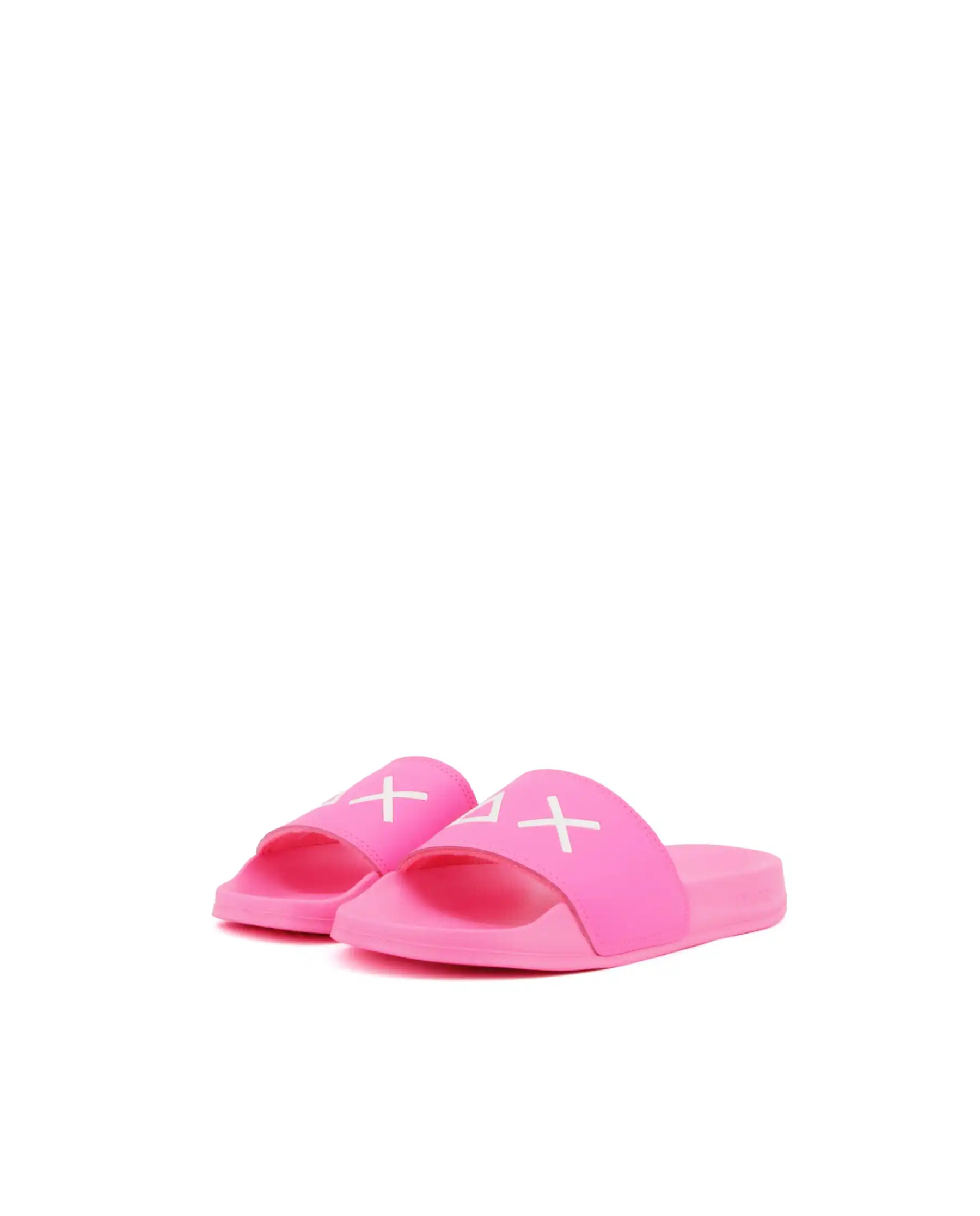 SUN 68 CIABATTINE SLIPPERS LOGO FUCSIA