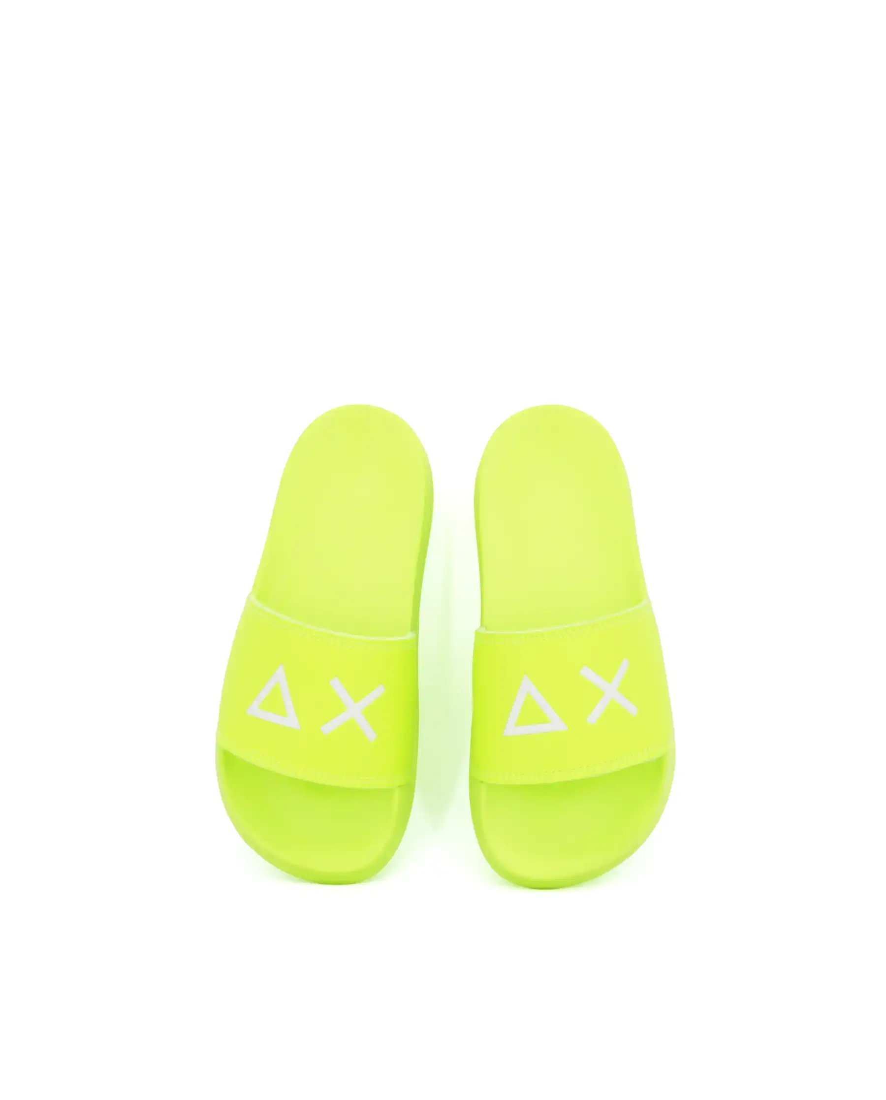SUN 68 CIABATTINE SLIPPERS LOGO GIALLO