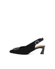 MISS ELASTIC SLING BACK FLOW NERO