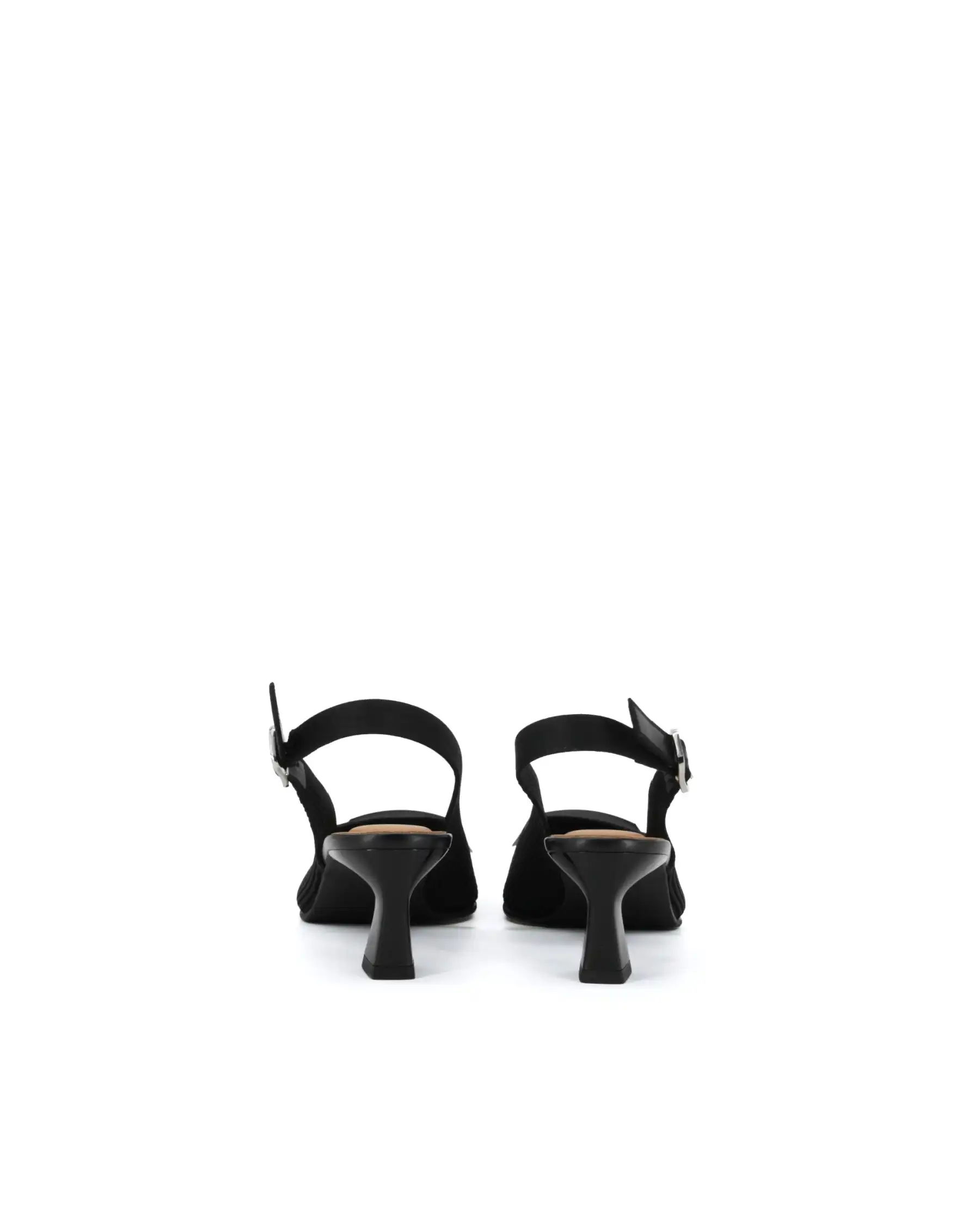 MISS ELASTIC SLING BACK FLOW NERO