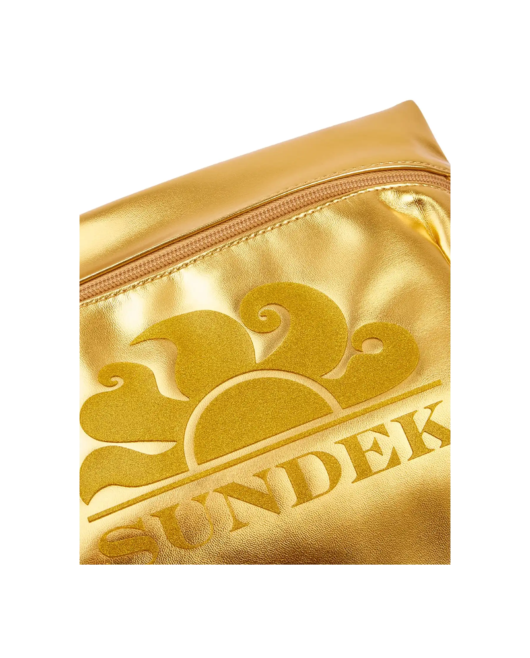 SUNDEK POCHETTE LAMINATED CLUTCH ORO