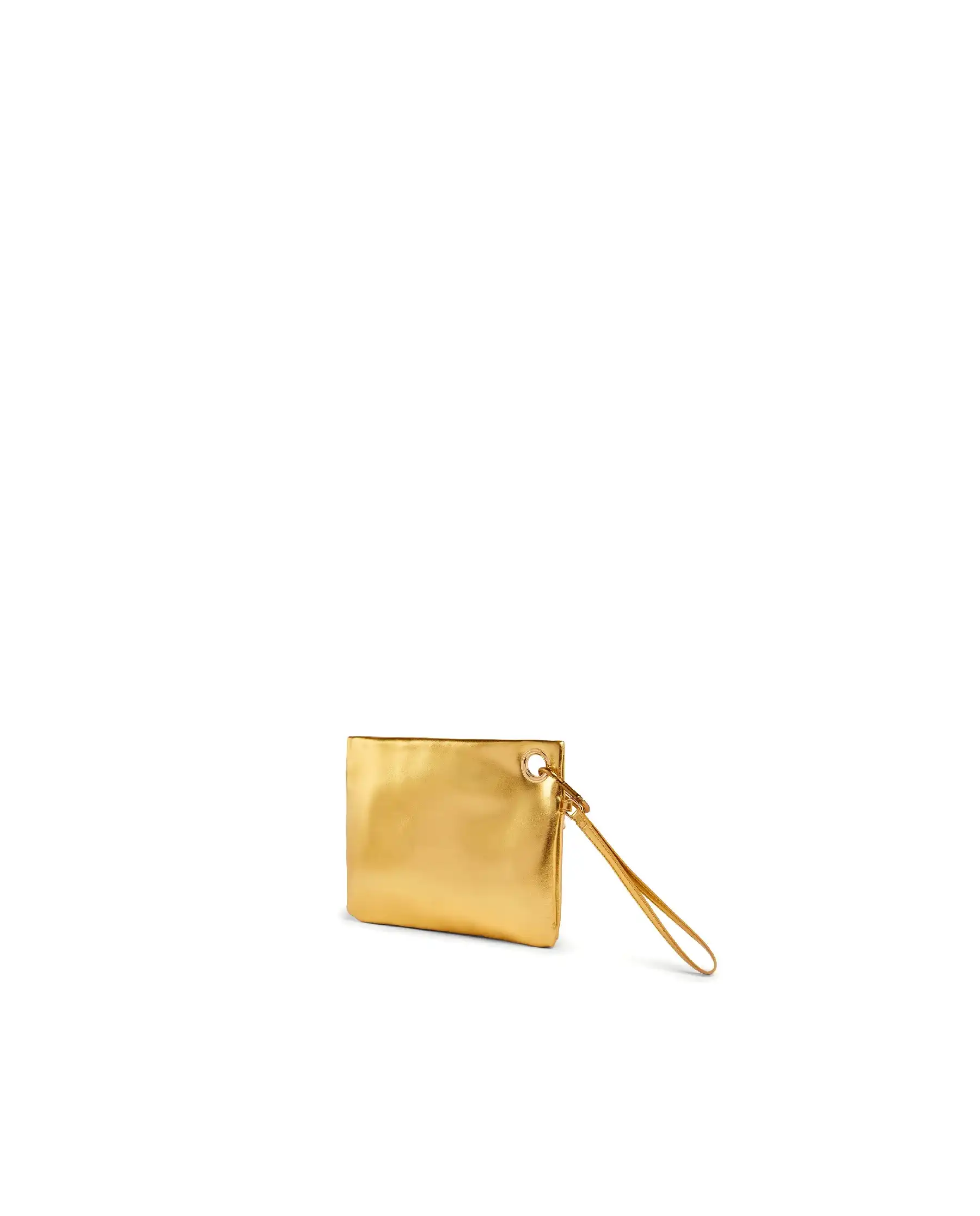 SUNDEK POCHETTE LAMINATED CLUTCH ORO