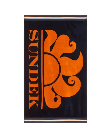 SUNDEK TELO MARE CLASSIC LOGO BLU