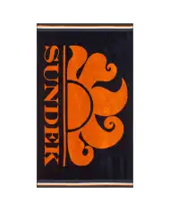 SUNDEK TELO MARE CLASSIC LOGO BLU