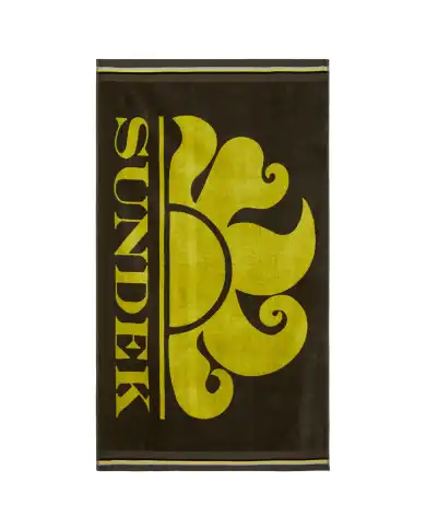 SUNDEK TELO MARE CLASSIC LOGO VERDE MILITARE