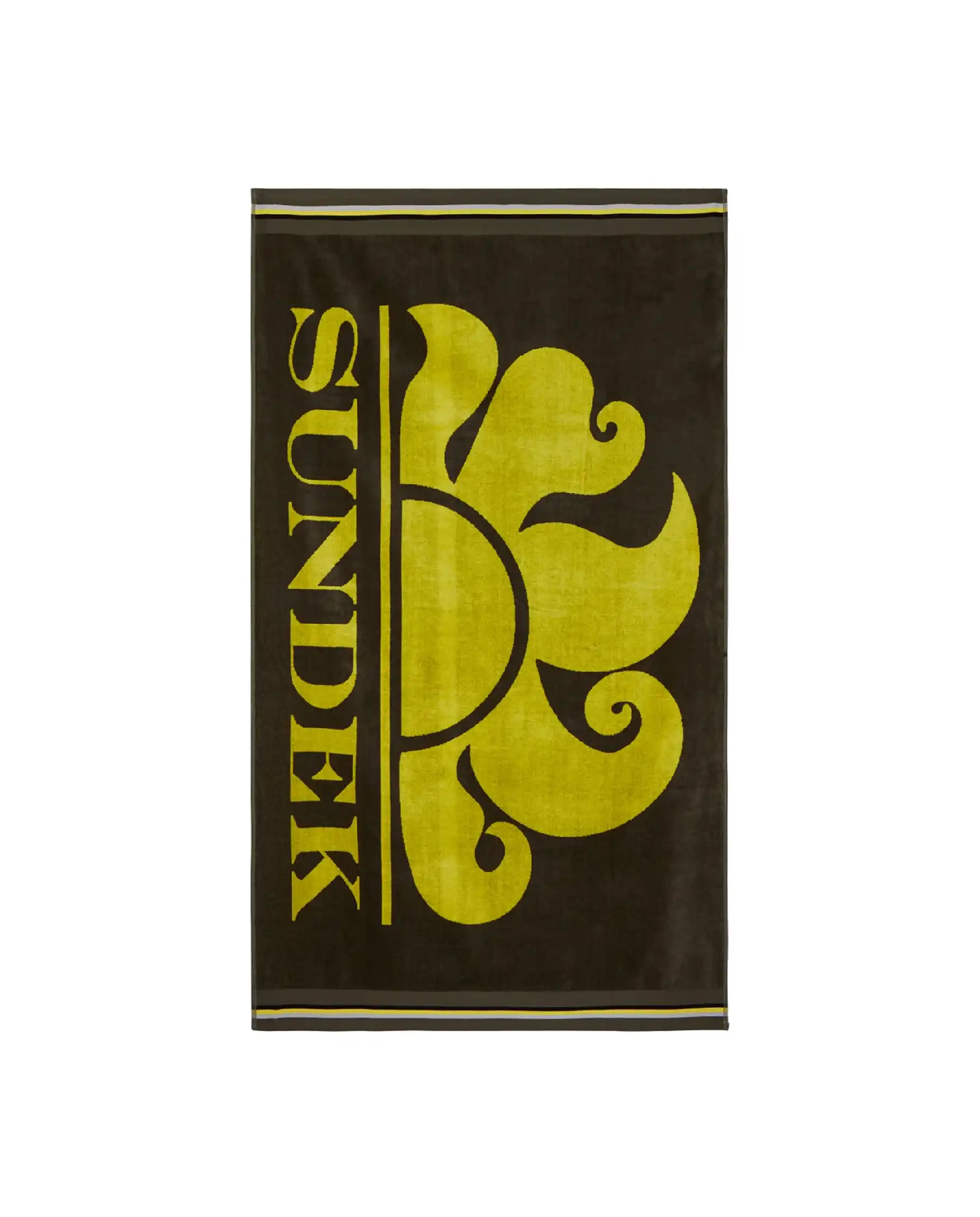 SUNDEK TELO MARE CLASSIC LOGO VERDE MILITARE