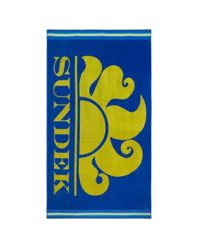 SUNDEK TELO MARE CLASSIC LOGO AZZURRO
