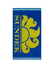 SUNDEK TELO MARE CLASSIC LOGO AZZURRO
