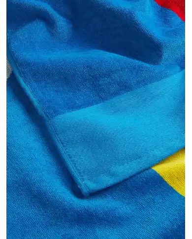SUNDEK TELO MARE CLASSIC LOGO AZZURRO
