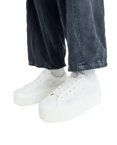 BUFFALO SNEAKERS PAIRED BLOOM BIANCO