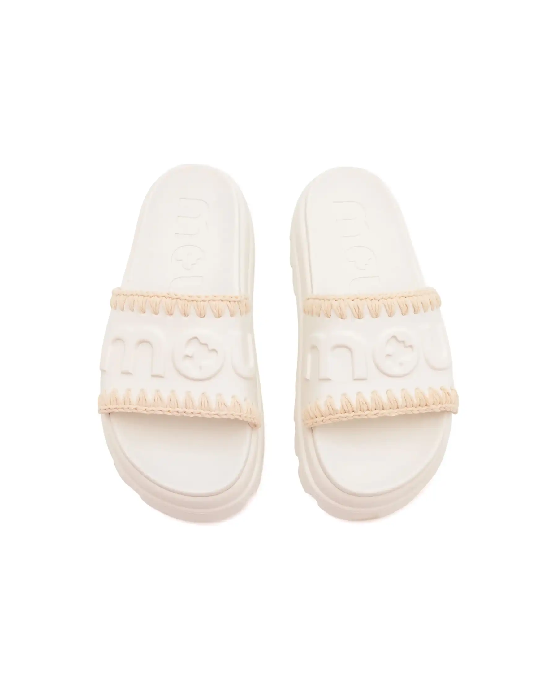 MOU CIABATTINE ONE PIECE SLIDE BIANCO