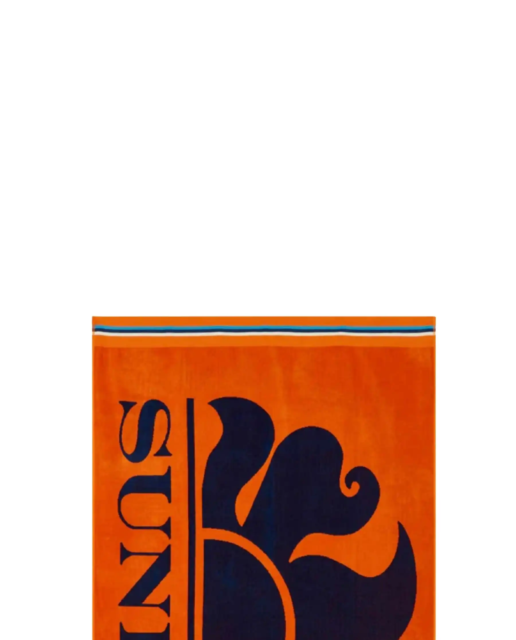 SUNDEK TELO MARE CLASSIC LOGO ARANCIONE