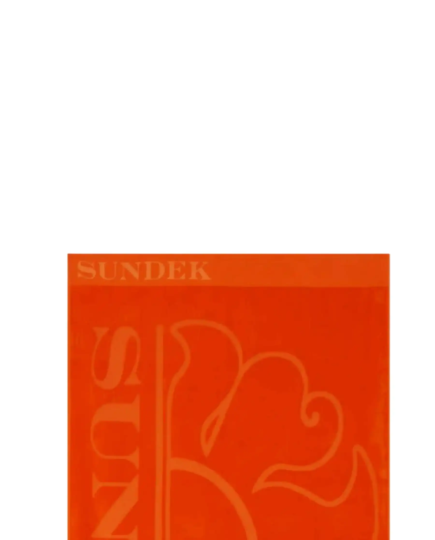 SUNDEK TELO MARE LOGO ARANCIONE