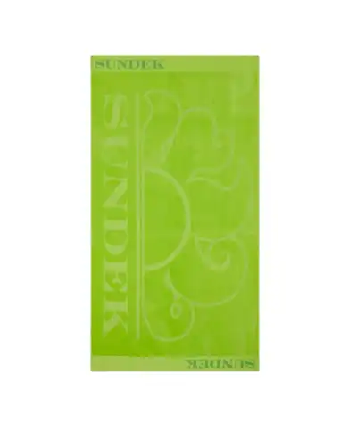 SUNDEK TELO MARE LOGO VERDE FLUO