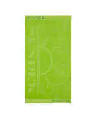 SUNDEK TELO MARE LOGO VERDE FLUO